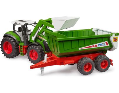 Bruder 03452 Roadmax Traktor s ramenem a vlekem - Poškozený obal