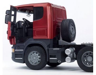 Bruder 03555 Nákladní auto Scania návěs + buldozer - Poškozený obal