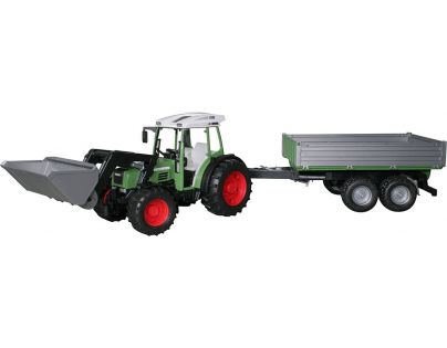 Bruder 1999 Traktor Fendt 209S s valníkem a lžicí