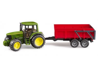 Bruder 2057 John Deere 6920 s valníkem červený 1:16