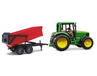 Bruder 2057 John Deere 6920 s valníkem červený 1:16