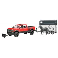 Bruder 2501 Pick up Ram 2500 + přívěs s koněm 1:16 - Poškozený obal