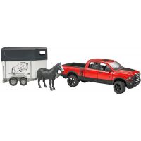 Bruder 2501 Pick up Ram 2500 + přívěs s koněm 1:16 - Poškozený obal 2