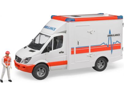 Bruder 2536 Mercedes Sprinter sanitka s řidičem - Poškozený obal 