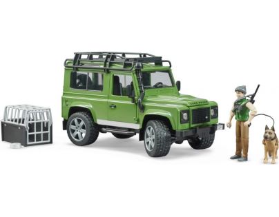 Bruder Land Rover lesník a pes s výstrojí 1:16