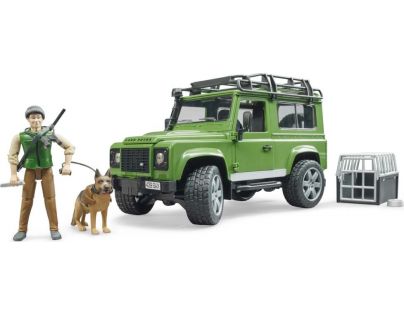 Bruder Land Rover lesník a pes s výstrojí 1:16