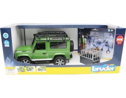 Bruder Land Rover lesník a pes s výstrojí 1:16