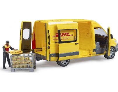 Bruder MB Sprinter DHL s řidičem a přepravním košem 1:16