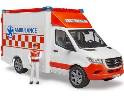 Bruder 2676 Mercedes Benz Sprinter Sanitka s příslušenstvím 1:16