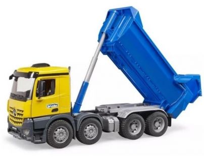 Bruder 3623 Mercedes Benz sklápěcí s automatickou zadní stěnou modrý návěs 1:16