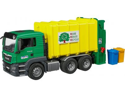 Bruder 3764 Man TGS popelář zelený