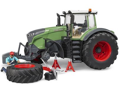 Bruder 4041 Traktor Fendt 1050 Vario s mechanikem a příslušenstvím - Poškozený obal