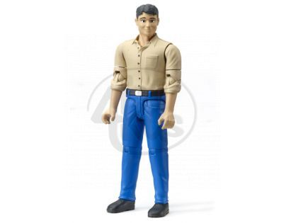 BRUDER 60001 Bworld - Figurka - muž, nízké boty