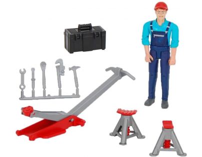Bruder 62100 Bworld Figurka mechanik opravář s příslušenstvím