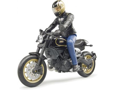 Bruder 63050 Scrambler Ducati Cafe Racer s řidičem