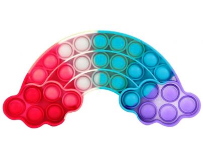 Bubble Pop It Praskající bubliny antistresová hra ve tvaru duhy