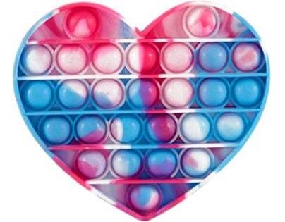 Bubble Pop It Praskající bubliny antistresová hra ve tvaru srdce