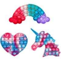 Bubble Pop It Praskající bubliny antistresová hra ve tvaru duhy 2