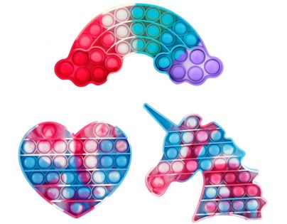 Bubble Pop It Praskající bubliny antistresová hra ve tvaru duhy