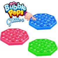 Bubble Pop It Praskající bubliny s glitry antistresová společenská hra růžová 3