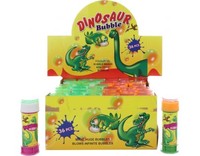 Bublifuk Dino oranžové víčko