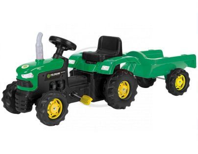 Šlapací traktor s vozíkem Buddy Toys