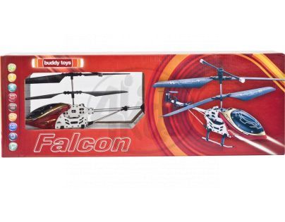 Buddy toys RC Vrtulník Falcon 19 cm Červený