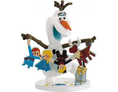 Bullyland Disney Ledové králoství set 2 ks Anna, Olaf a přívěšek 