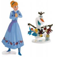 Bullyland Disney Ledové králoství set 2 ks Anna, Olaf a přívěšek  2