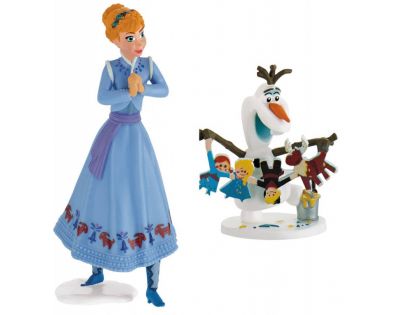 Bullyland Disney Ledové králoství set 2 ks Anna, Olaf a přívěšek 