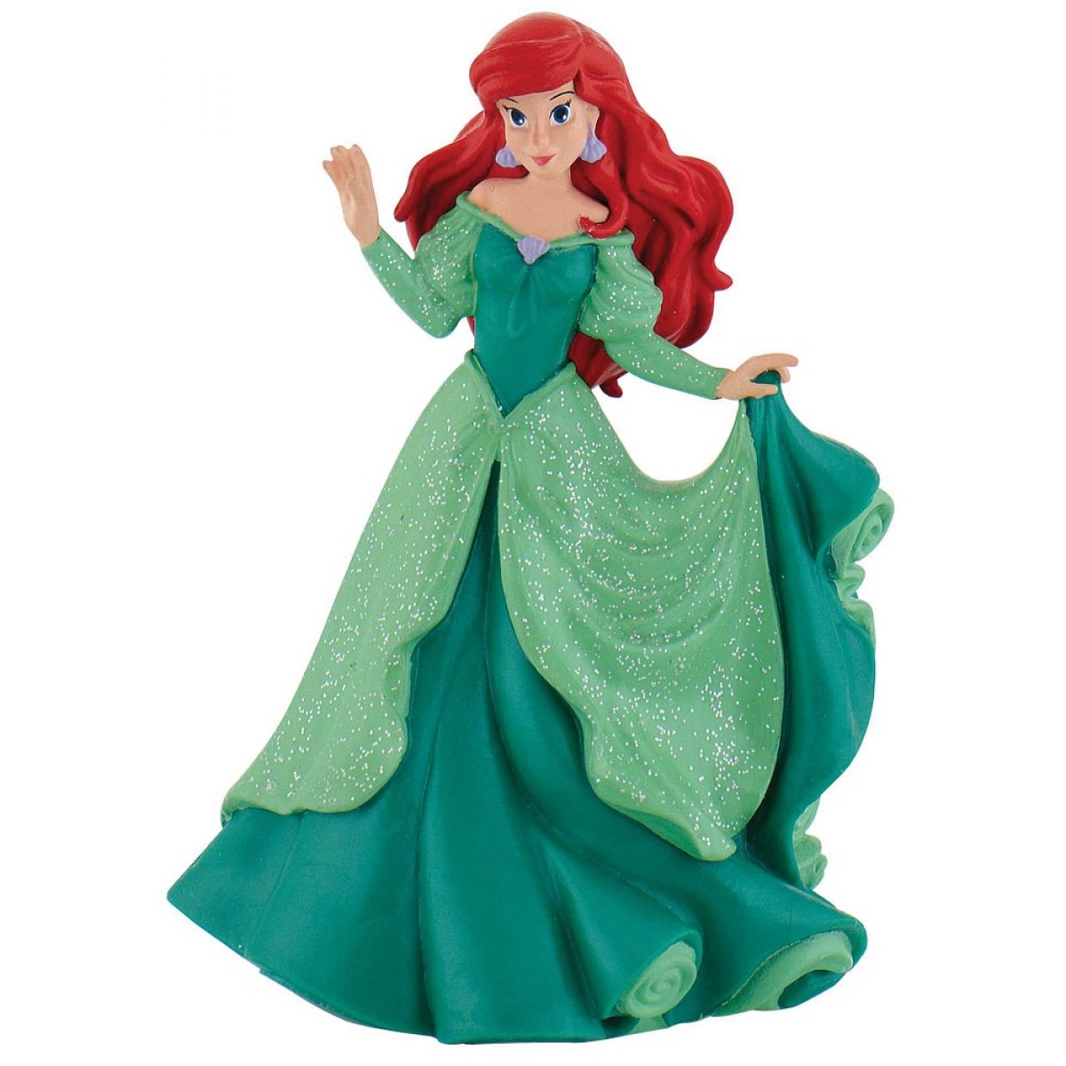 Bullyland 12311 Disney Princess Ariel v zelených šatech