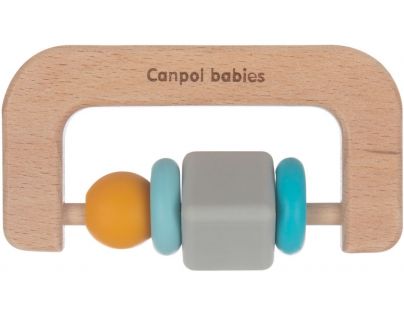 Canpol babies Dřevěno silikonové kousátko