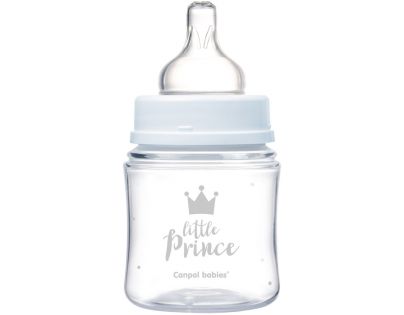 Canpol babies Lahev se širokým hrdlem Royal Baby 120 ml modrá