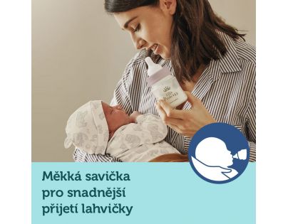 Canpol babies Lahev se širokým hrdlem Royal Baby 120 ml modrá