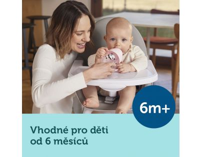Canpol babies Nevylévací hrneček se slámkou a závažím Exotic Animals 270 ml žlutý