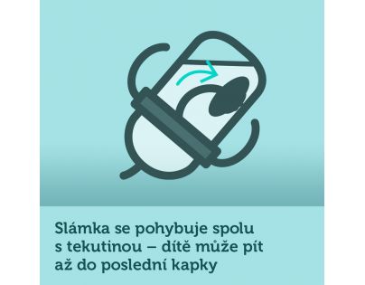 Canpol babies Nevylévací hrneček se slámkou a závažím Exotic Animals 270 ml žlutý
