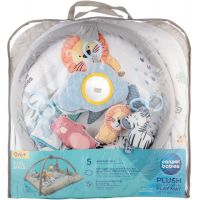 Canpol babies Plyšová edukativní hrací deka s hrazdičkou Safari 3