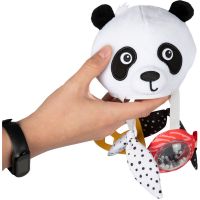 Canpol babies Senzorická závěsná cestovní hračka Panda s klipem BabiesBoo 3