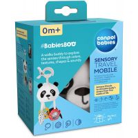 Canpol babies Senzorická závěsná cestovní hračka Panda s klipem BabiesBoo 5