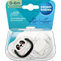 Canpol babies Set symetrických silikonových dudlíků BabiesBoo 0 - 6 m 2 ks bílý 6