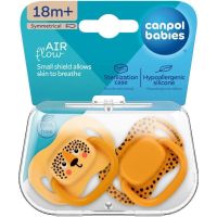 Canpol babies Set symetrických silikonových dudlíků BabiesBoo 18 m+ 2 ks oranžový 6