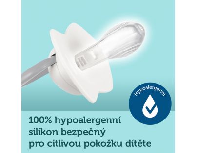 Canpol babies Set symetrických silikonových dudlíků Light touch 0 - 6 m Royal Baby růžový