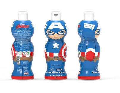 Epee Captain America sprchový gel a šampon 400 ml