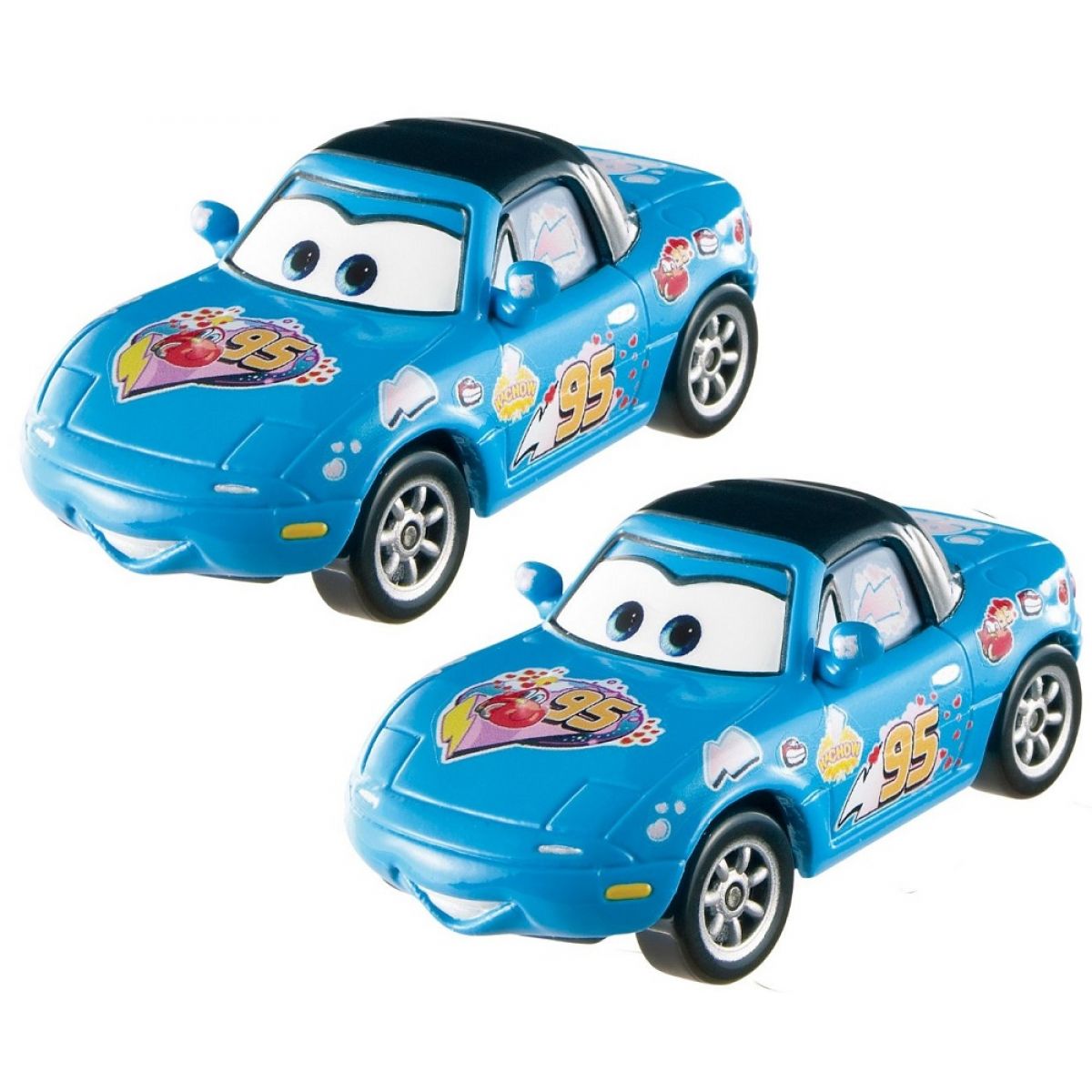 Mattel Cars 2 Autíčka 2ks - Dinoco Mia a Dinoco Tia