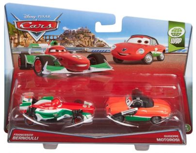Mattel Cars 2 Autíčka 2ks - Francesco Bernoulli a Giuseppe Motorosi