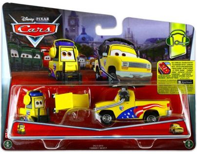 Mattel Cars 2 Autíčka 2ks - Jeff Gorvette Pitty a John Lassetire