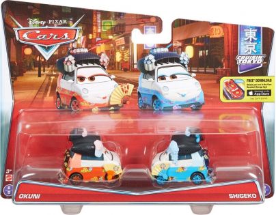 Mattel Cars 2 Autíčka 2ks - Okuni a Shigeko