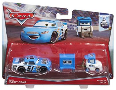 Mattel Cars 2 Autíčka 2ks - Ruby Oaks a Easy Idle Pitty