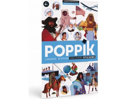 Poppik Samolepkový plakát vzdělávací Časová osa historie