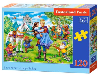 Castorland Puzzle Sněhurka a šťastný konec 120 dílků